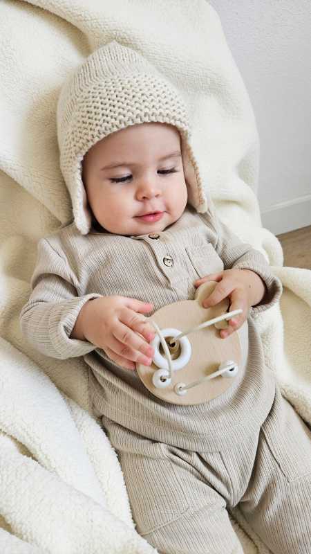 Umweltfreundliches Bärenlabyrinth aus Holz